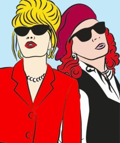 Patsy Stone and Saffron Illustration Diamond Painting