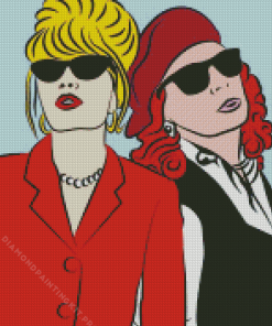 Patsy Stone and Saffron Illustration Diamond Painting