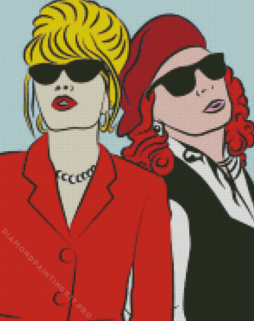 Patsy Stone and Saffron Illustration Diamond Painting