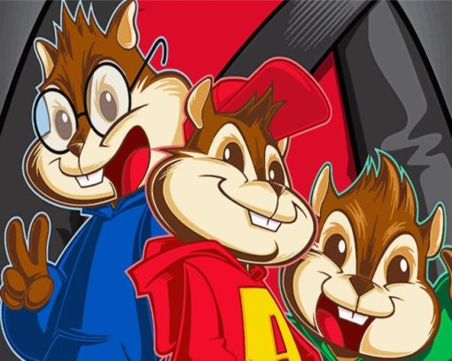 Illustration Alvin and The Chipmunks Diamond Painting