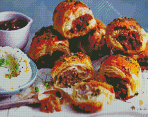 Italian Style Sausage Roll Diamond Painting