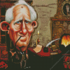 JRR Tolkien Caricature Diamond Painting