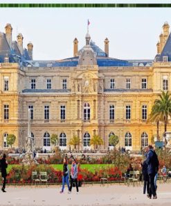 Jardin du Luxembourg in France Diamond Painting