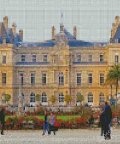 Jardin du Luxembourg in France Diamond Painting