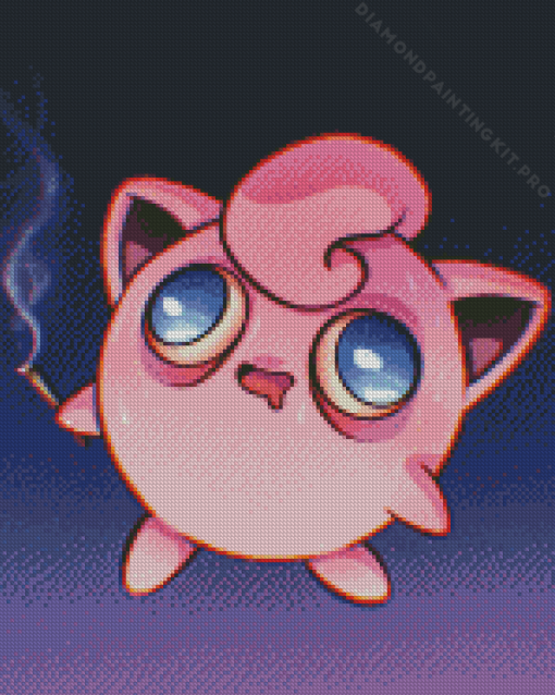 Jigglypuff Smooking Diamond Painting