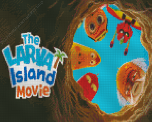 Larva Island Movie Poster Diamond Painting