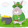 Leprechaun Rabbit Art Diamond Painting