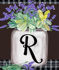 Letter R Diamond Painting