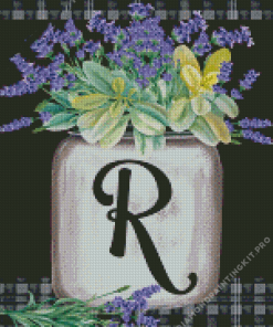 Letter R Diamond Painting