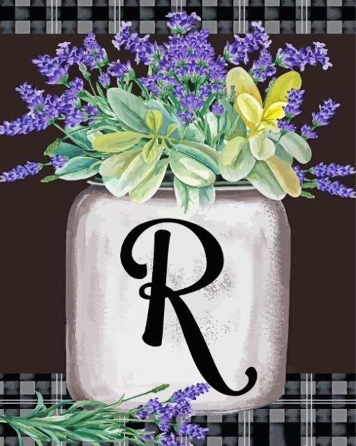 Letter R Diamond Painting