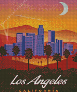 Los Angeles Poster Diamond Painting