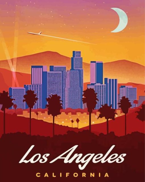 Los Angeles Poster Diamond Painting