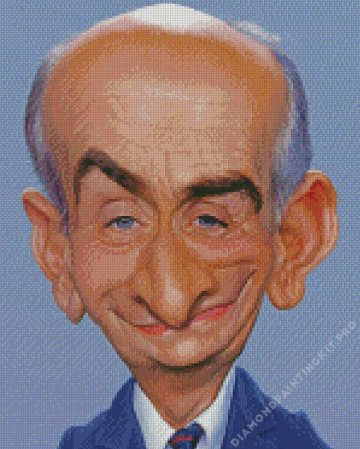 Louis de Funes Caricature Diamond Painting