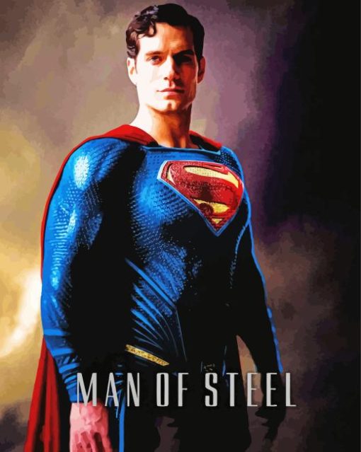 Man of Steel Movie Poster Diamond Painting