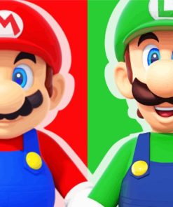 Mario and Luigi Diamond Painting