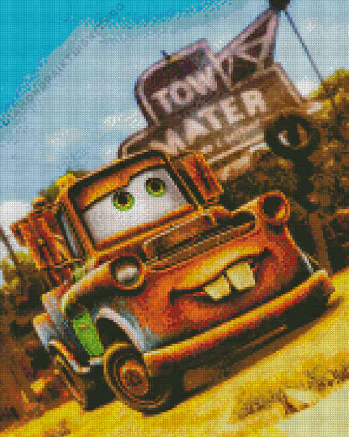 Mater Cars Movie Poster Diamond Painting