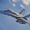 McDonnell Douglass Fa 18 Hornet Aircraft Diamond Painting