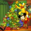 Mickey and Pluto Merry Christmas Diamond Painting