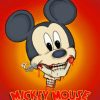 Mickey Mouse Horror Poster Diamond Painting