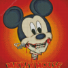 Mickey Mouse Horror Poster Diamond Painting