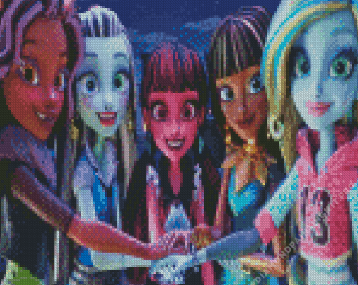 Monster High Animated Serie Diamond Painting