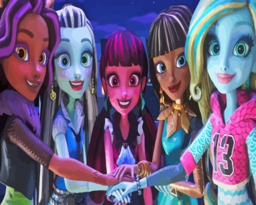 Monster High Animated Serie Diamond Painting