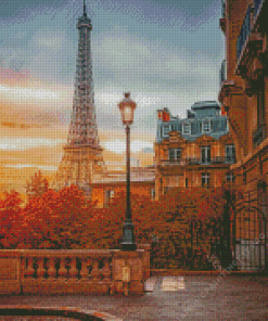 Morning in Paris City Diamond Painting