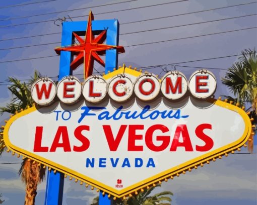 Neavada Welcome To Las Vegas City Diamond Painting