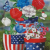 Patriotic Garden Flag Diamond Painting