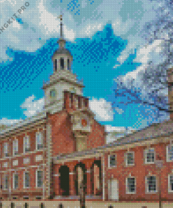 Monumental Philadelphia Independence Hall Diamond Painting