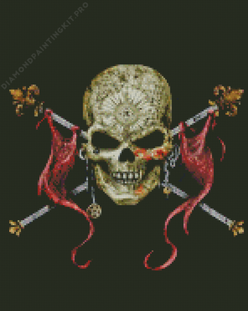 Pirate Skull Diamond Painting