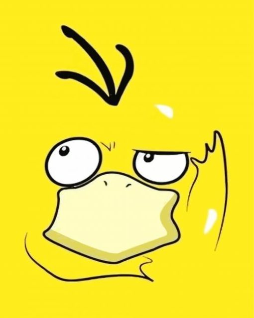 Psyduck Pokemon Species Art Diamond Painting