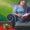 Reading Woman Diamond Painting