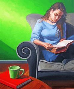 Reading Woman Diamond Painting