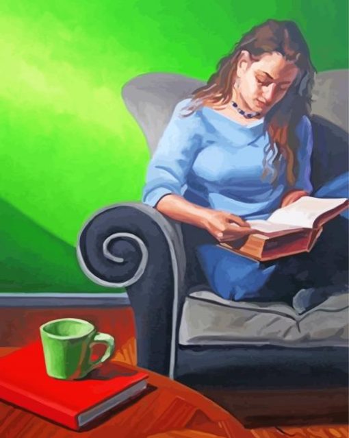 Reading Woman Diamond Painting