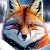 Red Fox Diamond Painting