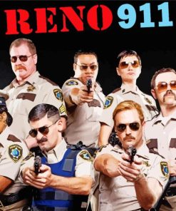 Reno 911 Serie Poster Diamond Painting
