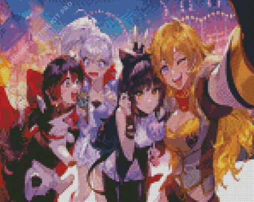 Rwby Anime Characters Diamond Painting