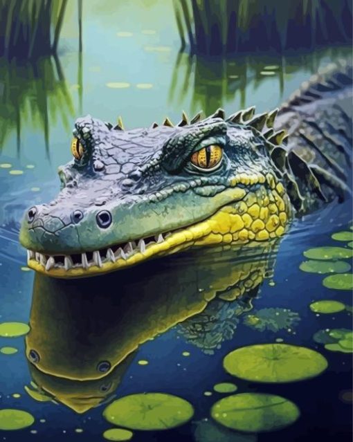 Saltwater Crocodile Diamond Painting