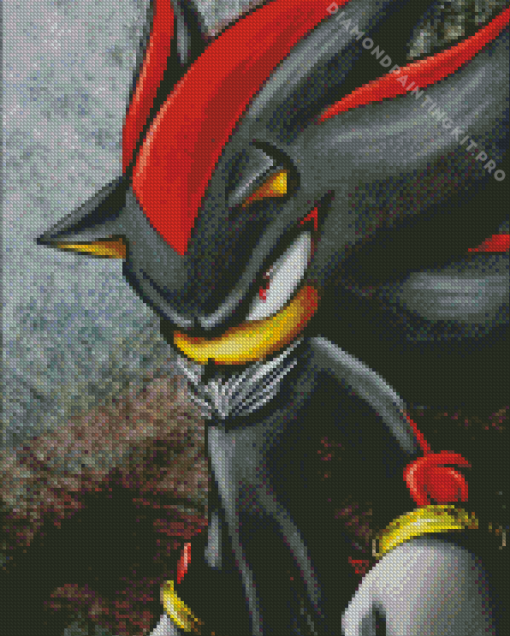 Dark Shadow Hedgehog Diamond Painting