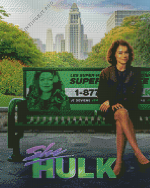 She Hulk Serie Poster Diamond Painting