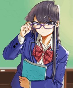 Shoko Komi With Glasses Diamond Painting