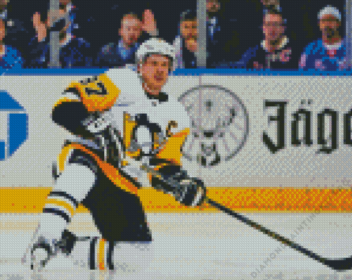 Sidney Crosby Canadian Hockey Player Diamond Painting