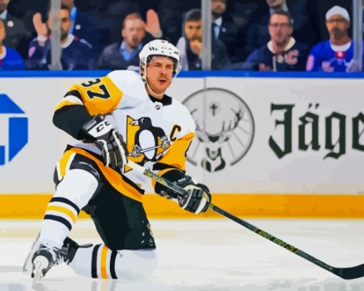 Sidney Crosby Canadian Hockey Player Diamond Painting