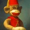 Sock Monkey Poster Diamond Painting