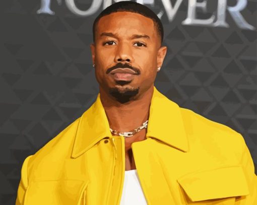 Stylish Michael B Jordan Diamond Painting