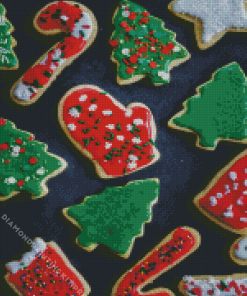 Sugar Christmas Cookies Diamond Painting