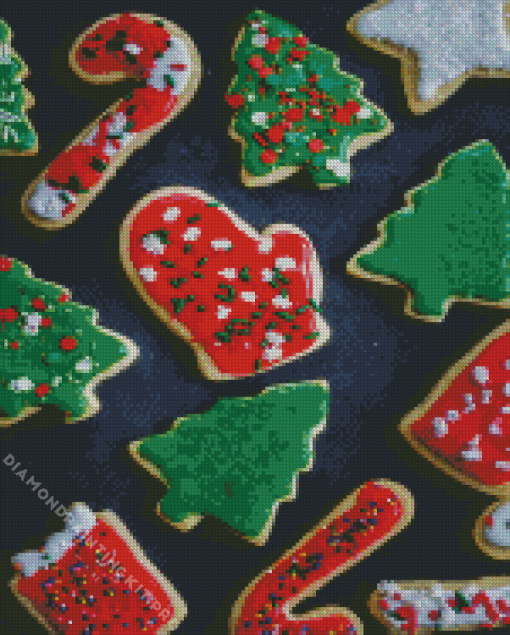 Sugar Christmas Cookies Diamond Painting