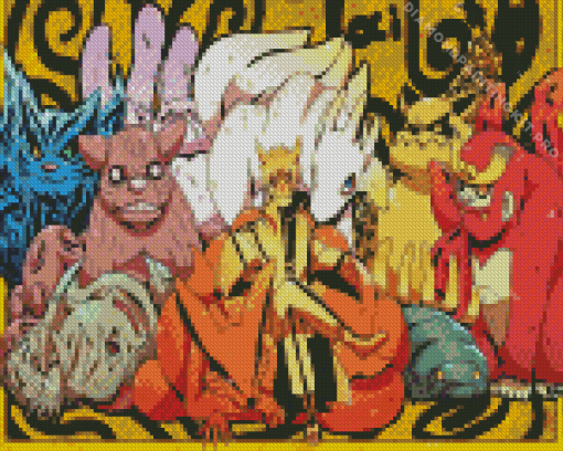 Tailed Beasts Anime Diamond Painting