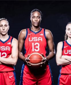 Team USA Women Basketballers Diamond Painting